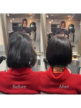 アヤメ 巣鴨店(ayame) 髪質改善_艶髪ストレート_ショートボブ_巣鴨