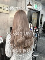 コワファースト長崎シャンプーボーイ 2nd(COIFF1RST 長崎 SHAMPOO BOY)&nbsp;長崎 垢抜けハイトーン 王道ミルクティーベージュ ケアブリーチ