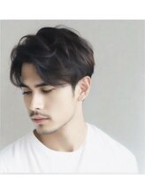 ハピヘアー(Hapi hair) 大人かっこいいセンターパートwithフェザーパーマ