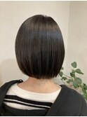 丸みシルエットの美髪ボブ縮毛矯正　＃袋井駅＃縮毛矯正