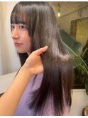 水素トリートメント赤み消しグレージュカラー