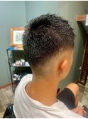 MEN’S HAIR/ブルーブラック/フェザーパーマ/ 柏
