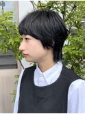 ブルーブラック×ショートウルフ