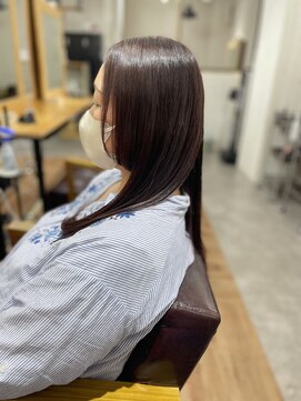 姫カット×ストレート×チェリーレッド【高円寺/東高円寺】