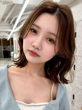 アッシュ 新杉田店(Ash) 新杉田レイヤーカット韓国ダブルカラー顔周り前髪カットボブ