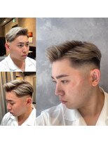 メグロバーバーショップロッポンギ 目黒六(MEGURO BARBER SHOP 6PPONGI) ハイトーンカラー/フェードカット