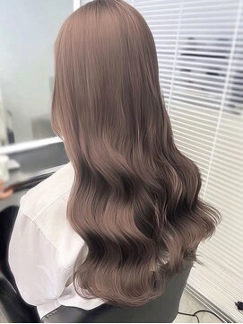 ネハス 栄(nehus.) ミルクティーベージュブリーチなしダブルカラーレイ