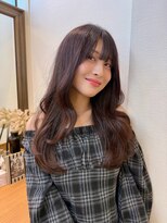 ロンドアベニール 北千住(Lond avenir)&nbsp;ダークパープル/髪質改善/縮毛矯正/オリーブベージュ/北千住