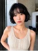 小顔ショートボブパーマレイヤーボブウルフパーマショートパーマ