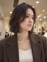 ノラキチジョウジ(NORA KICHIJOJI)&nbsp;くびれミディアムウルフボブパーマボブレイヤーデジタルパーマ