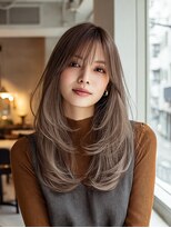 ダル 渋谷/表参道(DAL.)&nbsp;レイヤーカット/ハッシュカット/ブラウン/前髪カット