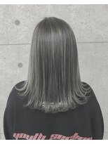 アールプラスヘアサロン(ar+ hair salon) グレー3Dデザインカラーボブディ
