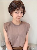 【FERIA緑地公園】大人可愛いハンサムショート×ブラウンカラー