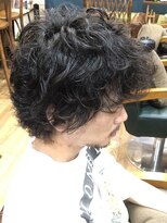 ティーラック(T:Luck)&nbsp;メンズオススメマッシュウルフでスパイラルパーマ[下北沢]