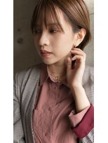 ヘアーアンドメイク ファット(Hair&Make PHAT)&nbsp;大人クールショートピンクベージュカラー20代30代