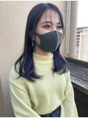#deepviolet #インナーカラー #暗髪