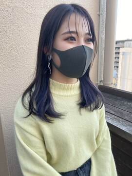 ヘブンリー(heavenly) #deepviolet #インナーカラー #暗髪