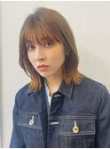 伸ばしかけに◎プリカールでふんわり外ハネミディ・・YOSHIBA
