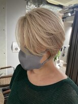 リバレッジ 白金(Leverage) 白髪ぼかしハイトーンベージュ 30代40代【白金/目黒】担当 濱口