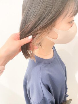 ネオリーブアイム 横浜西口店(Neolive aim) ミルクティーベージュ/インナーカラー/ボブヘア【横浜】w