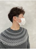メンズソフトマッシュパーマヘア