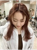 【大名店 江藤】オレンジブラウン ケアブリーチカラー