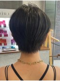 30代40代大人女性/前髪ありショートボブ/ショートヘア/髪質改善