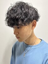 ニアウ 太田店(Niau)&nbsp;メンズVマッシュ波巻きスパイラルパーマクリームパーマ質感重視