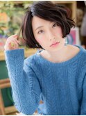 抜け感アシンメトリー前下がり小顔ミニボブc5浦和20代30代40代