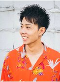 【メンズカット】アップバングメンズショート