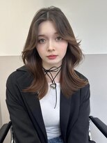 ジーナ 流山おおたかの森(Zina)&nbsp;髪質改善＊秋色ブラウンウェーブミディアム＊【Zinaおおたか】