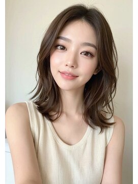 ドロシー 郡山桑野店(Dorothy) 黒髪ボブルフネビージュ小顔ワンレン