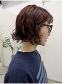 パーマ/ボブパーマ/ボブ/赤髪/福岡/20代/30代