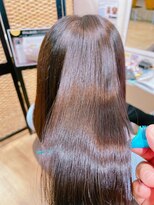 ビューティフルマインド(Beautiful mind)&nbsp;シルク架橋ストレート×白髪染め×トリートメント