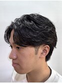 フェザーパーマ/フェザーショート/毛流れ/韓国へア/ツーブロック