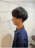 ブルーブラックメンズカット/スパイキーショート