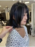 __ボブスタイル__インナーカラー__フェイスフレーミング__