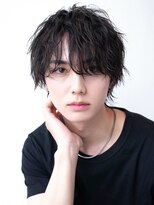 ケアリー 練馬(Carelly)&nbsp;ツイストパーマ七三オールバックマッシュウルフスリークショート