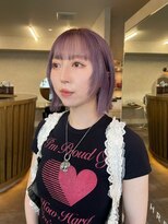 スリーバイベルベット(THREE...by velvet)&nbsp;ラベンダーベージュ♪ブリーチカラー/ミルクティー/オージュア