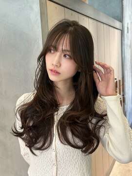 オリーブグレー/ブリーチなし/マロンベージュ/黒髪/小顔/銀座