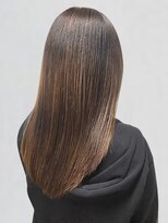 ポルト(porto produced by teatro hair salon)&nbsp;ロングヘア 髪質改善トリートメント ブラウン グレージュ