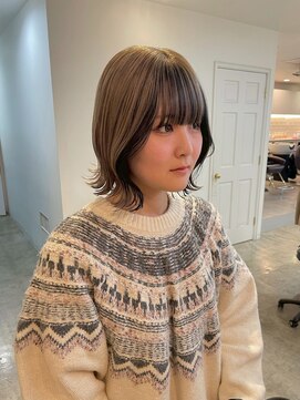 ヘアーブレイス(hair brace) 千葉駅/着物ヘア/大人ガーリー/ダークアッシュ/似合わせカット