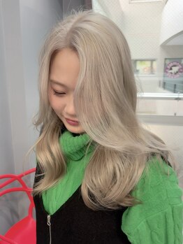 ハスキー(HUSKY)の写真/韓国風レイヤーカット、ハッシュカットはお任せ◎[ボブ/ケアブリーチ/ダブルカラー/ハイトーン/髪質改善]