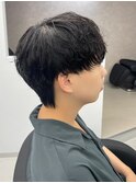 センターパート/フェザーパーマ/スパイラルパーマ/men's