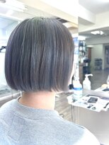 ヘアースペース クラフト(hair space CRAFT) 【透明感グレージュボブ】艶やかストレートのクールスタイル