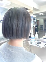 ヘアースペース クラフト(hair space CRAFT) 【透明感グレージュボブ】艶やかストレートのクールスタイル