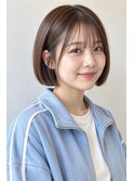 66. 髪質改善カラーエステ/大人ショートボブ/グレージュ