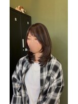 ブランチ(branch)&nbsp;【柔らかく揺れる、ミディアムレイヤー×ハイライト】