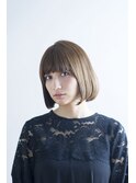 ワイドバングで甘い印象のボブへ☆