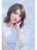 【ネオリーブ 向ヶ丘遊園】大人ミディアム 外ハネラフウェーブ